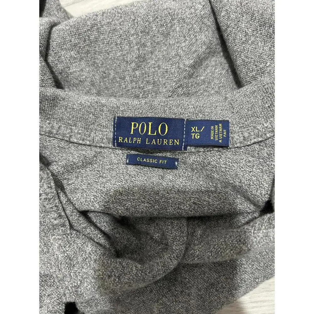 Grey Polo Ralph Lauren Classic Fit Men's‎ Polo Shirt XL Gray
